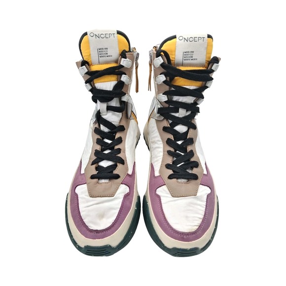 Oncept Rooftop Boots Womens Size 10 White Multi High Top Platform Shoes - Picture 2 of 14